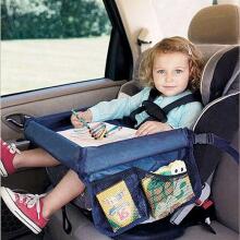 Ikonka Art.KX7853_1 Waterproof table for car seat navy blue