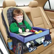Ikonka Art.KX7853_1 Waterproof table for car seat navy blue