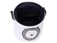 Ikonka Art.KX6193_3 Organiser laundry basket toy clothes lion