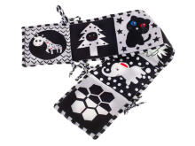 Ikonka Art.KX5638 Educational booklet sensory cot protector ladybird