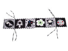 Ikonka Art.KX5638 Educational booklet sensory cot protector ladybird