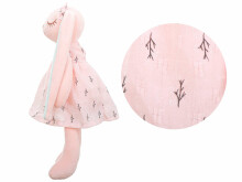 Ikonka Art.KX5637 Plush rabbit mascot pink 35cm