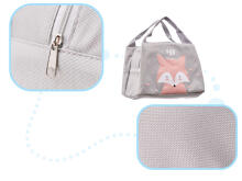 Ikonka Art.KX5631_2 Thermal insulation bag breakfast lunch fox pink