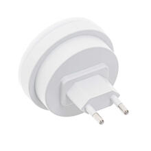 Ikonka Art.KX5089 LED contact night light dusk sensor white