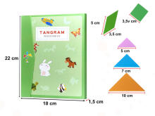 Ikonka Art.KX6262 Magnētiskā puzzle grāmata 3D tangrammas bloki