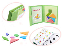 Ikonka Art.KX6262 Magnētiskā puzzle grāmata 3D tangrammas bloki