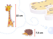 Ikonka Art.KX5658 Bath toy foam animals