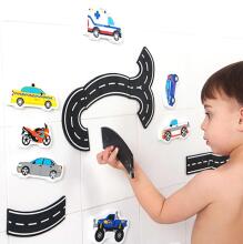 Bebe Basic Art.KX5657 Mīkstas vieglas vannas rotaļlietas ielas automašīnas