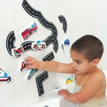 Bebe Basic Art.KX5657 Mīkstas vieglas vannas rotaļlietas ielas automašīnas