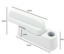 Ikonka Art.KX6310 Security window lock white 2pcs