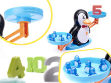 Ikonka Art.KX6380_2 Educational balance learning to count penguin large