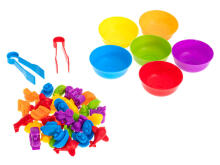 Ikonka Art.KX5699 Educational vehicles learning to count montessori 36el.