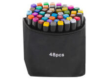 Ikonka Art.KX5308_1 Double-sided alcohol markers in case 48 pieces