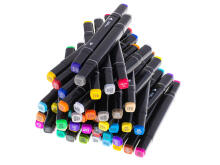 Ikonka Art.KX5308_1 Double-sided alcohol markers in case 48 pieces