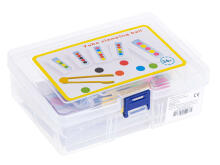 Ikonka Art.KX5297 Educational jigsaw puzzle colourful montessori balls