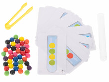 Ikonka Art.KX5297 Educational jigsaw puzzle colourful montessori balls