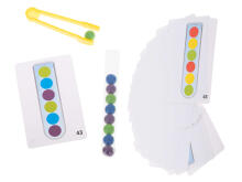 Ikonka Art.KX5297 Educational jigsaw puzzle colourful montessori balls