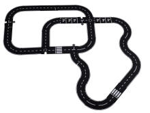 Ikonka Art.KX5260 Creative puzzle 2in1 roadway 40 elements