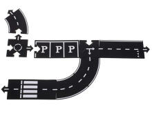 Ikonka Art.KX5260 Creative puzzle 2in1 roadway 40 elements