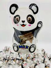 Joyco Art.9601 Milk chocolate dragees (JOYCO Panda Milk Chocolate Dragee - 5.29 Ounce) 26units per pack or 13 candies, 50gr