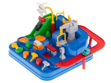 Ikonka Art.KX6012 Obstacle course interactive car park racing 4 cars