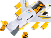 Ikonka Art.KX5987 Transporter aircraft + 6 cars construction vehicles side/front