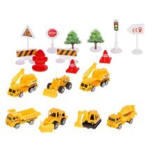 Ikonka Art.KX5987 Transporter aircraft + 6 cars construction vehicles side/front