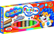 Ikonka Art.KX5483 BAMBINO Plasticine classic 12 colours