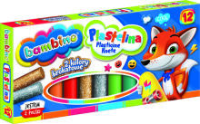 Ikonka Art.KX5483 BAMBINO Plasticine classic 12 colours