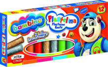Ikonka Art.KX5483 BAMBINO Plasticine classic 12 colours