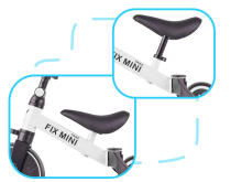 Ikonka Art.KX5377 Trike Fix Mini distanču trīsritenis 3in1 ar pedāļiem balts