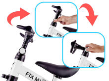 Ikonka Art.KX5377 Trike Fix Mini distanču trīsritenis 3in1 ar pedāļiem balts