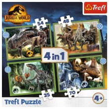 TREFL JURASSIC PARK Puzzle 4 in 1 set 35 48 54 70 pcs