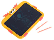 Ikonka Art.KX5984_2 Graphic tablet drawing board deer 10' yellow + stylus pen