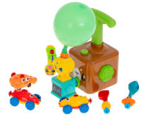 Ikonka Art.KX5919 Aerodynamic car teddy bear balloon launcher