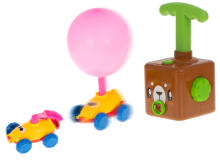 Ikonka Art.KX5919 Aerodynamic car teddy bear balloon launcher