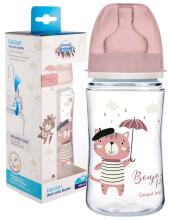 Canpol babies Art.35/232_pin Easy Start BONJOUR PARIS  Plata kakla barošanas pudelīte Anti-colic 240ml E