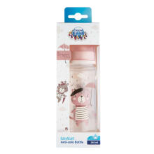 Canpol babies Art.35/232_pin Easy Start BONJOUR PARIS  Plata kakla barošanas pudelīte Anti-colic 240ml E