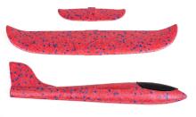 Ikonka Art.KX7839_2 Glider plane polystyrene 34x33cm red