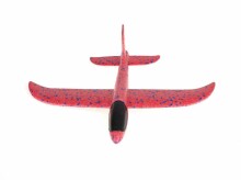 Ikonka Art.KX7839_2 Lidmašīna planieris polistirols 34x33cm sarkans