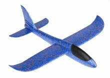 Ikonka Art.KX7840_1 Glider plane polystyrene 47x49cm blue