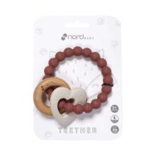 Nordbaby Silicone Teether Art.265765 Pink Teether Hambad