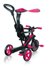 GLOBBER trīsritenis Trike Explorer 4in1, red, 632-102