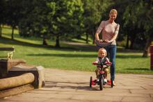 GLOBBER trīsritenis Trike Explorer 4in1, red, 632-102