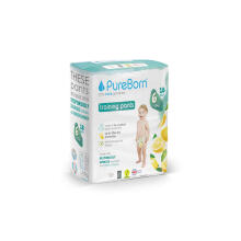 Pureborn  Organic Bamboo Pants Art.132348 Ecological pull-on panties size 6, 15+ kg, 18 pcs