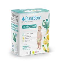 Pureborn  Organic Bamboo Pants Art.132348 Ecological pull-on panties size 6, 15+ kg, 18 pcs