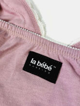 La Bebe™ Nursing Cotton Mia Art.136605 SoftPink Grūtnieču barošanas naktskrekls topošām māmiņām ar mežģinēm