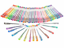 Ikonka Art.KX5556 Coloured glitter gel pens set of 50pcs.