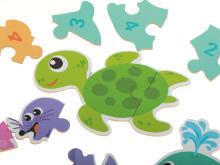 Ikonka Art.KX6016 Puzzle in a can sea animals 25 puzzles