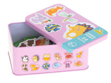 Ikonka Art.KX6020 Puzzles in a can animals 24 puzzles